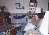 Taylor And Alice On Couches